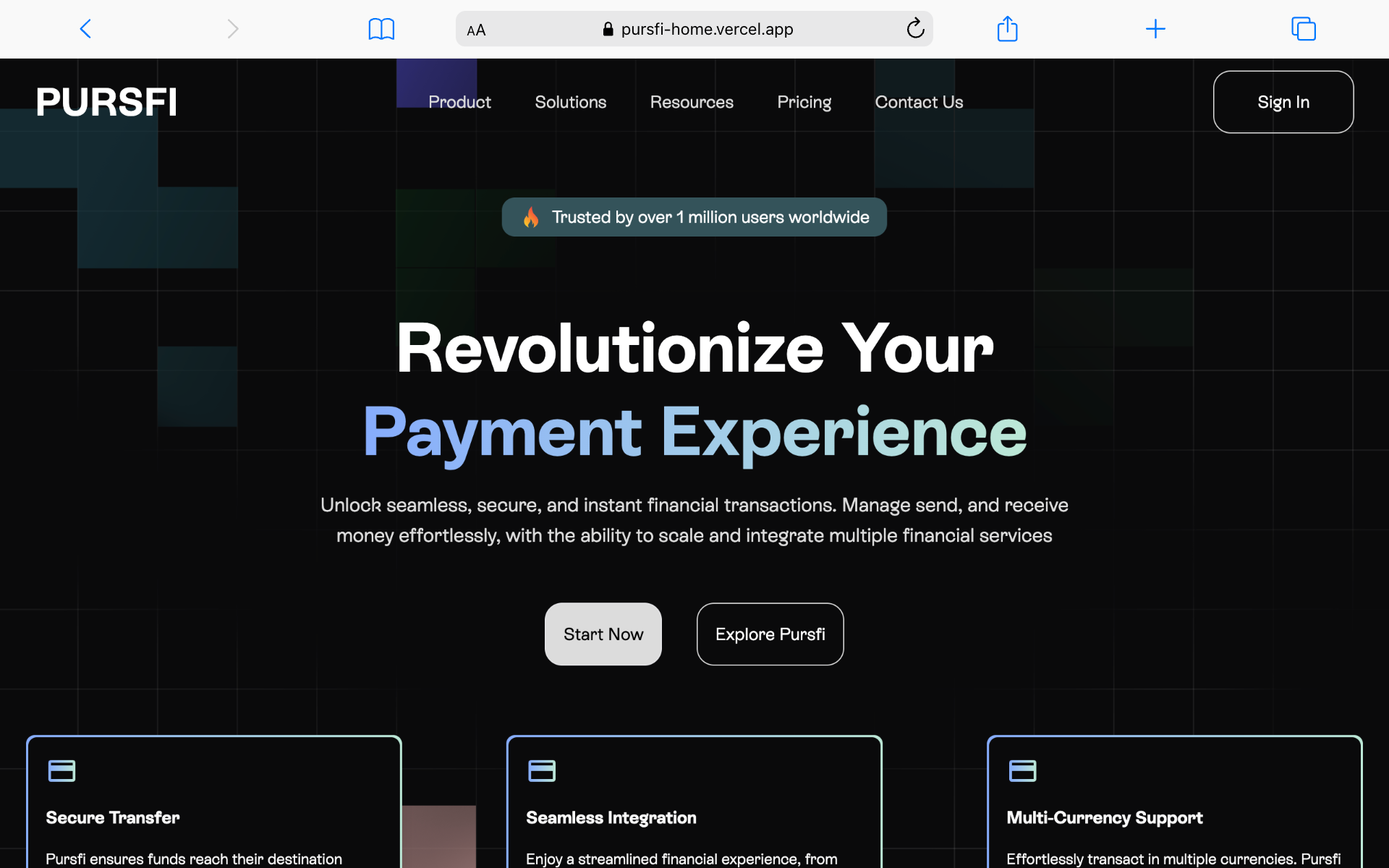 Pursfi- Revolutionizing Digital Payments